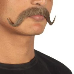 HPO Men's Stylish Moustache Set | Brown Cosplay Facial Hair