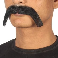 HPO Men's Stylish Moustache Set | Black Cosplay Facial Hair
