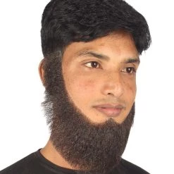 HPO Men's Chin Curtain Style Long Beard Set | Black Cosplay Beard 5 HPO Men's Chin Curtain Style Long Beard Set | Black Cosplay Beard