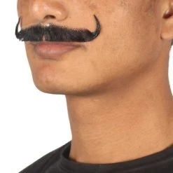 HPO Men's Stylish Moustache Set | Black Cosplay Facial Hair