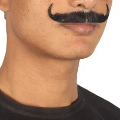 HPO Men's Stylish Moustache Set | Black Cosplay Facial Hair