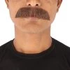 Men's Borat Human Hair Mustache | Brown Facial Hair | HPO