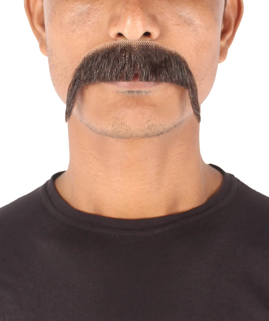 Men's Horseshoe Human Hair Mustache | Facial Hair Multiple Colors Option | HPO 31 Men's Horseshoe Human Hair Mustache | Facial Hair Multiple Colors Option | HPO