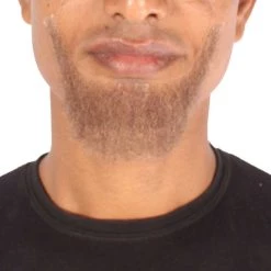 Men's Dutch Mid Length Human Hair Long Beard | Facial Hair Multiple Colors Option | HPO