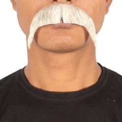 Men's Horseshoe Human Hair Mustache | Facial Hair Multiple Colors Option | HPO 42 Men's Horseshoe Human Hair Mustache | Facial Hair Multiple Colors Option | HPO