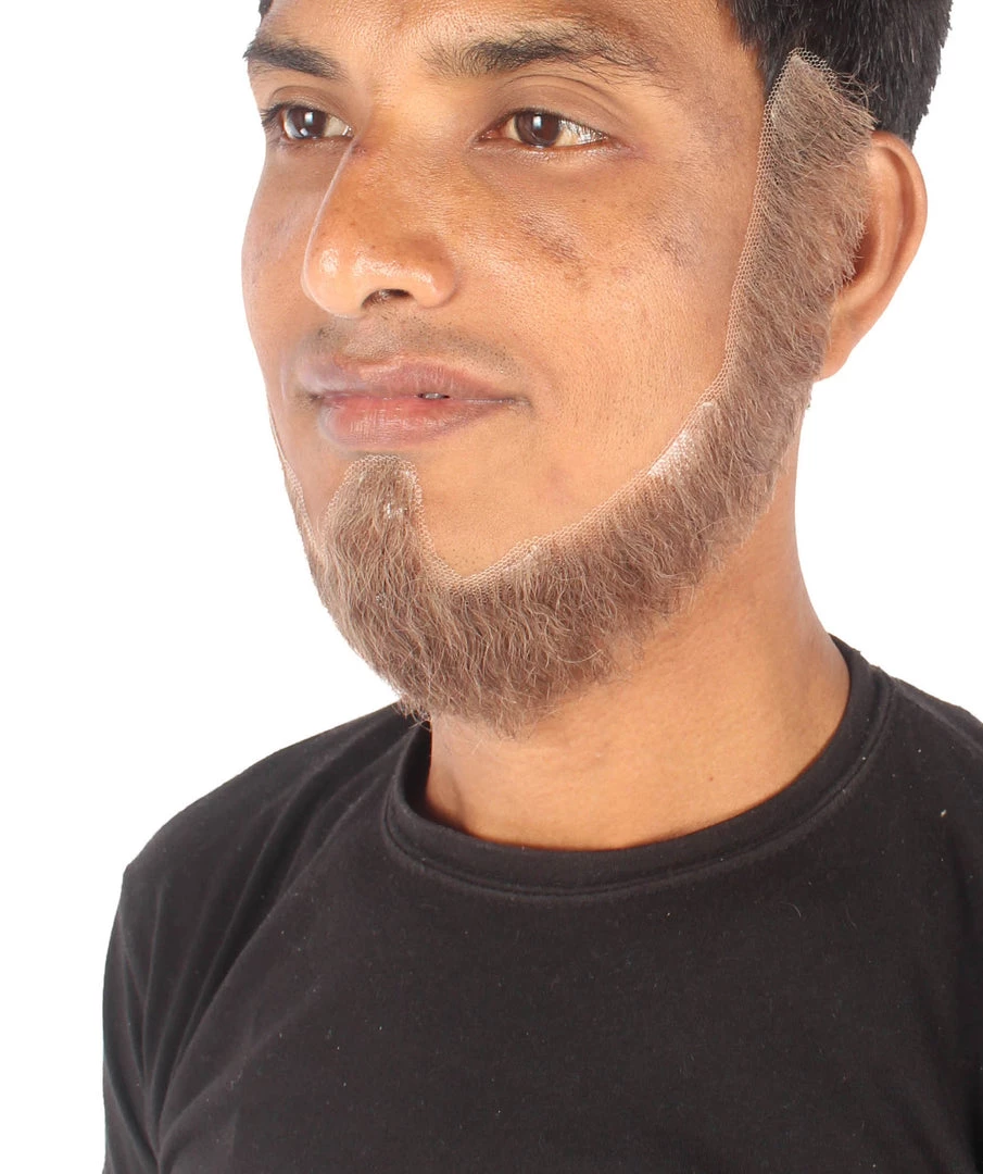 Men's Anchor Human Hair Short Length Beard | Brown Facial Hair | HPO 2 Men's Anchor Human Hair Short Length Beard | Brown Facial Hair | HPO