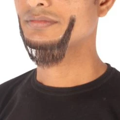 Men's Dutch Mid Length Human Hair Long Beard | Facial Hair Multiple Colors Option | HPO