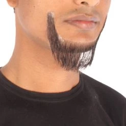 Men's Dutch Mid Length Human Hair Long Beard | Facial Hair Multiple Colors Option | HPO