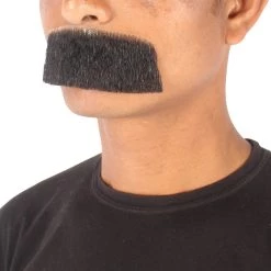 Men's Borat Human Hair Mustache | Facial Hair Multiple Colors Option | HPO 46 Men's Borat Human Hair Mustache | Facial Hair Multiple Colors Option | HPO