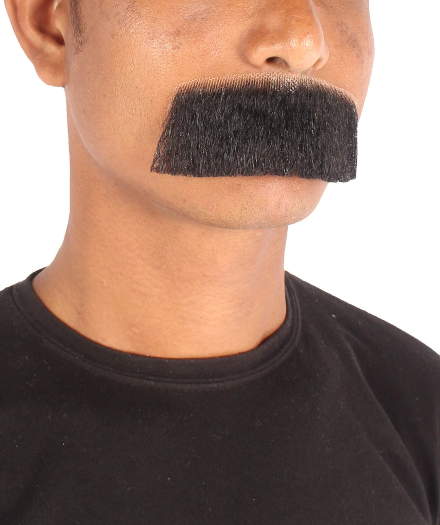 Men's Borat Human Hair Mustache | Facial Hair Multiple Colors Option | HPO 15 Men's Borat Human Hair Mustache | Facial Hair Multiple Colors Option | HPO