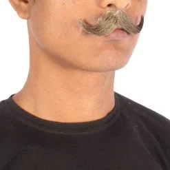 Men's Imperial Synthetic Hair Mustache | Facial Hair Multiple Color Options | HPO