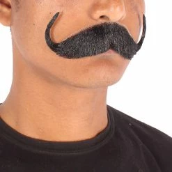 Men's Watson Synthetic Hair Mustache | Facial Hair Multiple Color Options | HPO