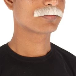 Men's Borat Human Hair Mustache | Facial Hair Multiple Colors Option | HPO