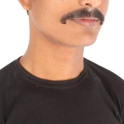 Men's Natural Human Hair Mustache | Facial Hair Multiple Colors Option | HPO