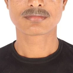 Men's Borat Human Facial Hair Mustache | HPO