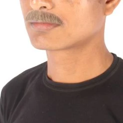 Men's Borat Human Facial Hair Mustache | HPO