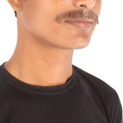 Men's Natural Human Hair Mustache | Facial Hair Multiple Colors Option | HPO