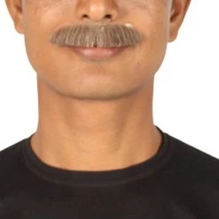 Men's Borat Human Hair Mustache | Facial Hair Multiple Colors Option | HPO