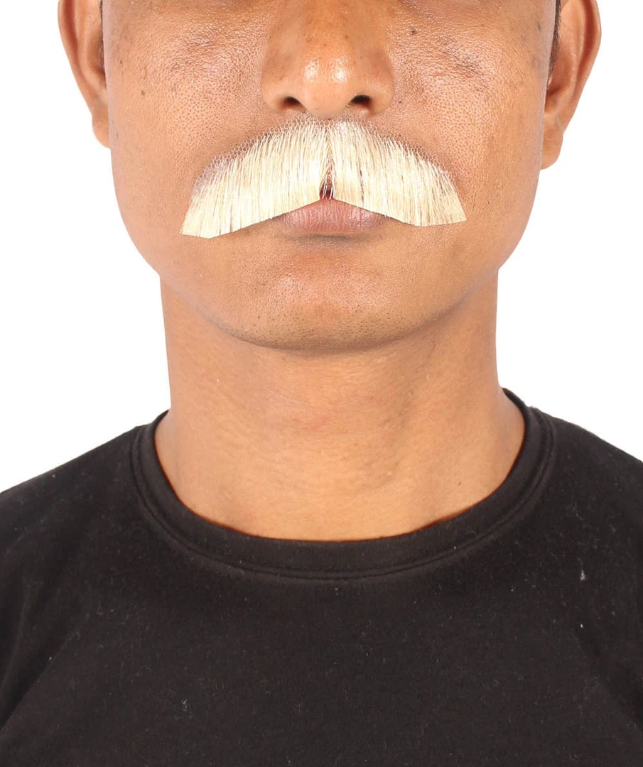 Men's Premium Borat Human Facial Hair Mustache For Men | HPO 1 Men's Premium Borat Human Facial Hair Mustache For Men | HPO