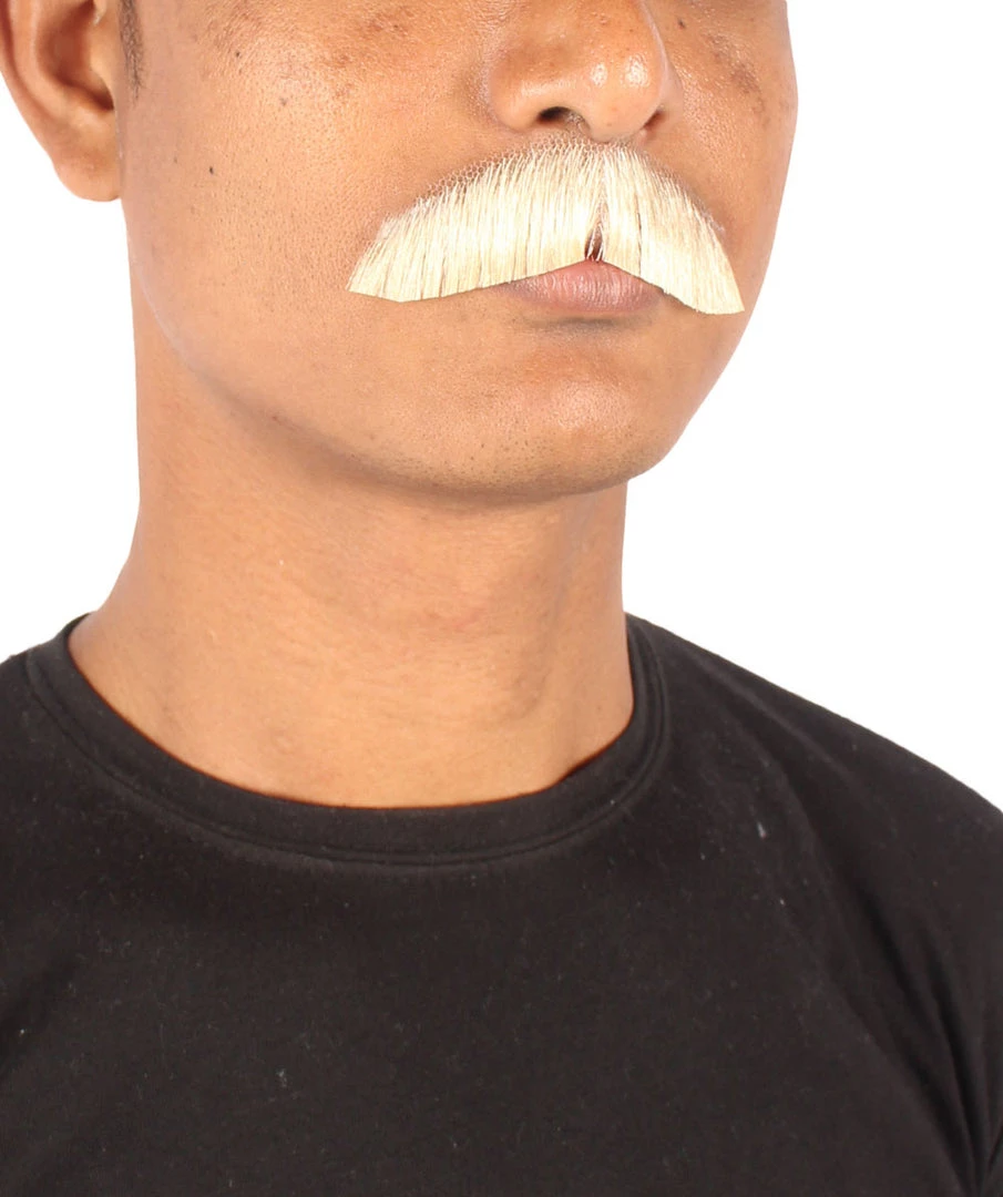 Men's Premium Borat Human Facial Hair Mustache For Men | HPO 3 Men's Premium Borat Human Facial Hair Mustache For Men | HPO