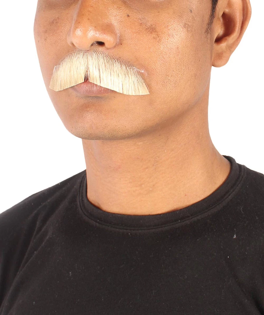 Men's Premium Borat Human Facial Hair Mustache For Men | HPO 2 Men's Premium Borat Human Facial Hair Mustache For Men | HPO