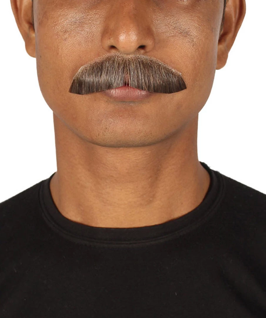 Men's Premium Borat Human Facial Hair Mustache For Men | HPO 4 Men's Premium Borat Human Facial Hair Mustache For Men | HPO