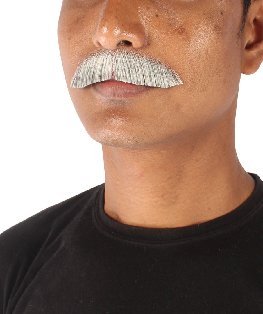 Men's Premium Borat Human Facial Hair Mustache For Men | HPO 8 Men's Premium Borat Human Facial Hair Mustache For Men | HPO