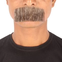 Men's Borat Human Hair Mustache | Facial Hair Multiple Colors Option | HPO 36 Men's Borat Human Hair Mustache | Facial Hair Multiple Colors Option | HPO
