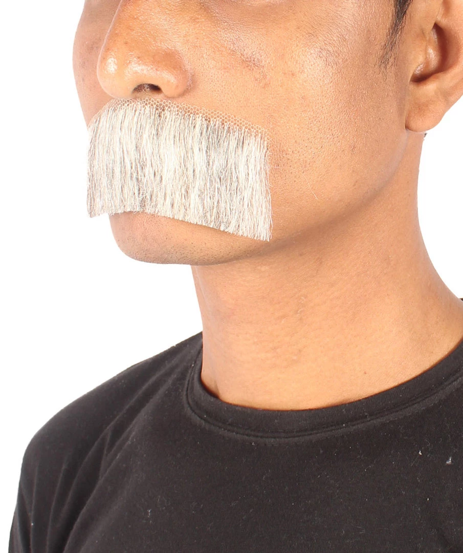 Men's Borat Human Hair Mustache | Facial Hair Multiple Colors Option | HPO 11 Men's Borat Human Hair Mustache | Facial Hair Multiple Colors Option | HPO