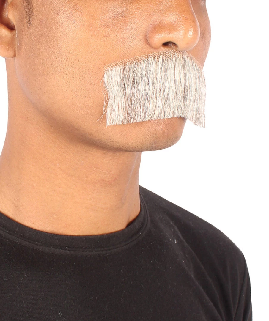 Men's Borat Human Hair Mustache | Facial Hair Multiple Colors Option | HPO 12 Men's Borat Human Hair Mustache | Facial Hair Multiple Colors Option | HPO