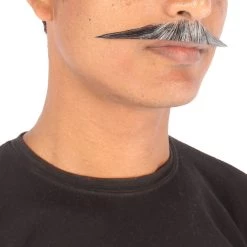 Men's English Human Hair Mustache | Facial Hair Multiple Colors Option | HPO