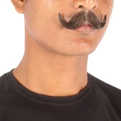 Men's Imperial Synthetic Hair Mustache | Facial Hair Multiple Color Options | HPO