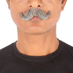 Men's Imperial Synthetic Hair Mustache | Facial Hair Multiple Color Options | HPO