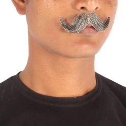 Men's Imperial Synthetic Hair Mustache | Facial Hair Multiple Color Options | HPO