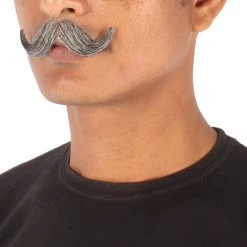 Men's Imperial Synthetic Hair Mustache | Facial Hair Multiple Color Options | HPO