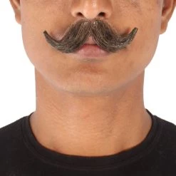 Men's Imperial Synthetic Hair Mustache | Facial Hair Multiple Color Options | HPO