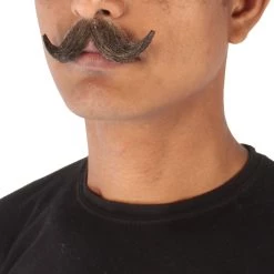 Men's Imperial Synthetic Hair Mustache | Facial Hair Multiple Color Options | HPO