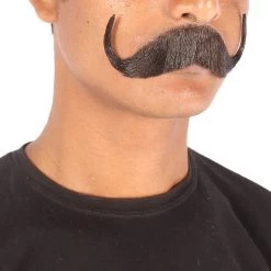 Men's Watson Synthetic Hair Mustache | Facial Hair Multiple Color Options | HPO
