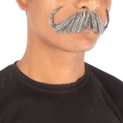 Men's Watson Synthetic Hair Mustache | Facial Hair Multiple Color Options | HPO