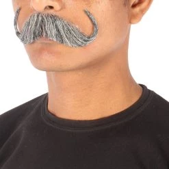 Men's Watson Synthetic Hair Mustache | Facial Hair Multiple Color Options | HPO