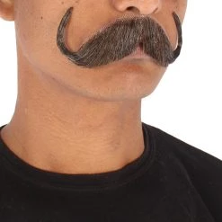 Men's Watson Synthetic Hair Mustache | Facial Hair Multiple Color Options | HPO