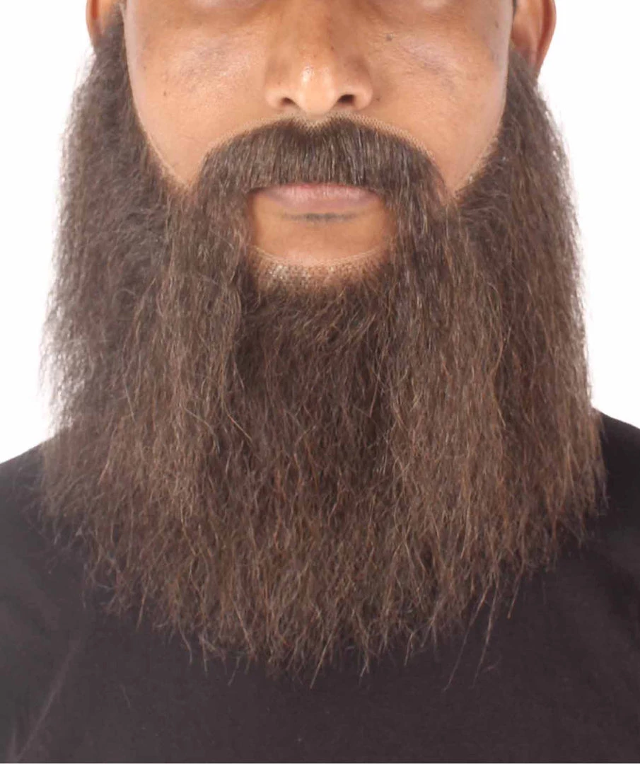 HPO Men's Synthetic Hair Long Beard Cosplay Facial Hair Multiple Color Options 4 HPO Men's Synthetic Hair Long Beard Cosplay Facial Hair Multiple Color Options