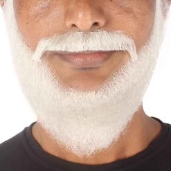 HPO Men's Synthetic Hair Long Beard Cosplay Facial Hair Multiple Color Options