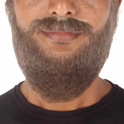 HPO Men's Synthetic Hair Long Beard Cosplay Facial Hair Multiple Color Options