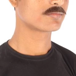 Men's Borat Human Facial Hair Mustache | HPO