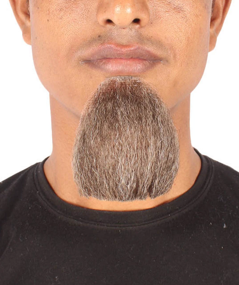 Men's Van Dyke Goatee Beard | Mix Grey Synthetic Facial Hair | HPO 1 Men's Van Dyke Goatee Beard | Mix Grey Synthetic Facial Hair | HPO