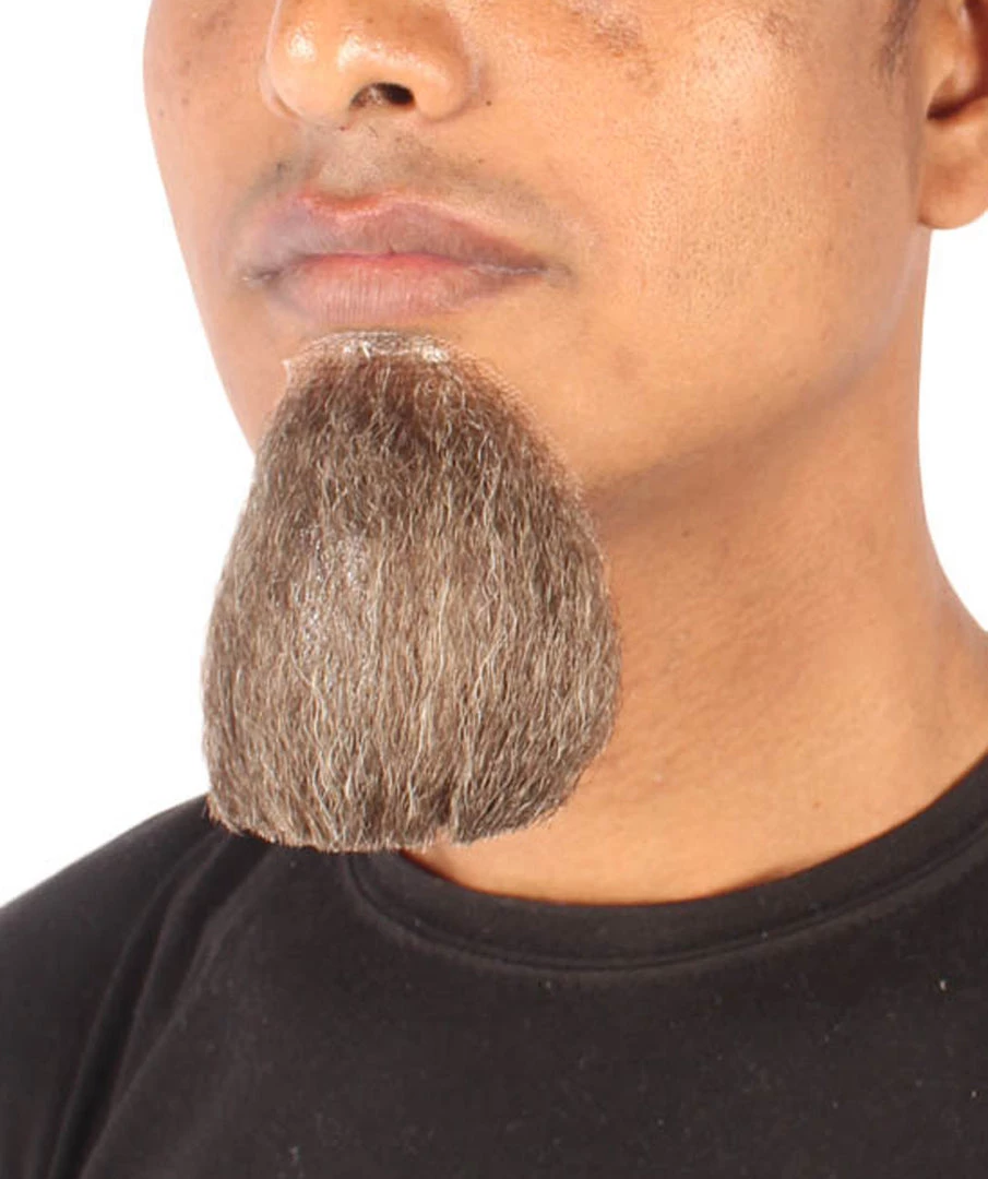 Men's Van Dyke Goatee Beard | Mix Grey Synthetic Facial Hair | HPO 2 Men's Van Dyke Goatee Beard | Mix Grey Synthetic Facial Hair | HPO