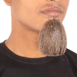 Men's Van Dyke Goatee Beard | Mix Grey Synthetic Facial Hair | HPO 5 Men's Van Dyke Goatee Beard | Mix Grey Synthetic Facial Hair | HPO