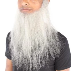 Men's Southern Long Beard Set | Synthetic Facial Hair | Multiple Color Options | HPO