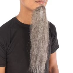 Men's Imperial Long Beard | Grey Synthetic Facial Hair | HPO 5 Men's Imperial Long Beard | Grey Synthetic Facial Hair | HPO